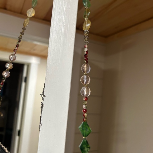 Mary Frances Beaded Charm purse embroidered flowers bohemian hippie used - Picture 6 of 10